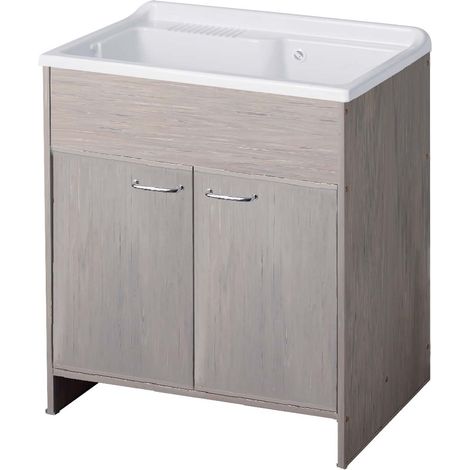 Lavabo en PVC en KIT 80X50 pour Intérieur/Extérieur chêne (1/3)