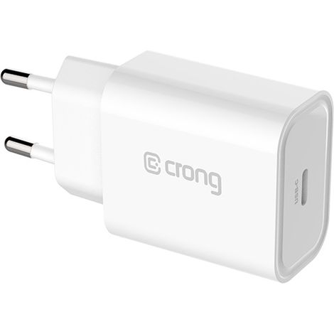Crong USB-C Reiseladegerät - USB-C Power Delivery 20W Wandladegerät (Weiß) (1/5)