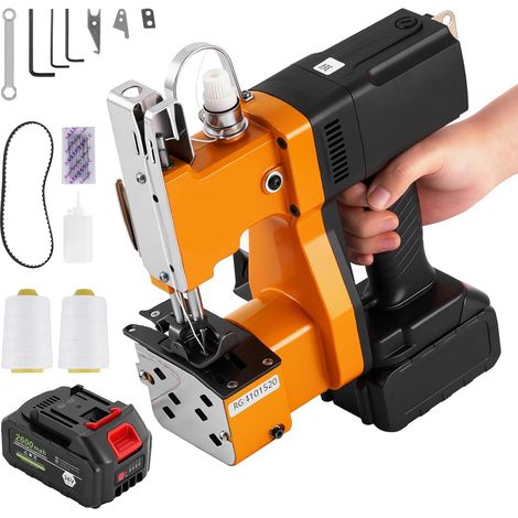 Machine à Coudre Closer Stitcher 2 batterie GK9-890D Machine à coudre avec batterie Machine a coudre portable batterie Machine de fermeture de sac pour sac/tissé/riz/papier/sacs en plastiqu (1/5)