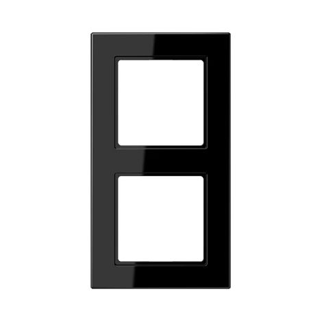 Jung Marco 2 vías, A 550, termoplástico, negro, montaje vertical y horizontal A 5582 BF SW