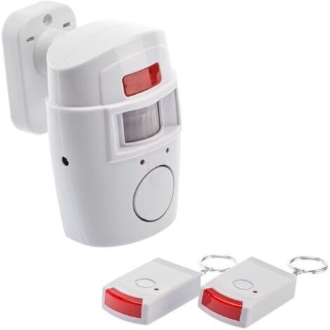 Alarme Maison Sans Fil avec Détecteur de Mouvement, Protection Contre Cambriolage, 105 dB avec 2 Télécommandes (1/4)