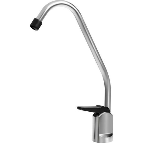Luxuriöser 2-Punkt-Wasserfilterhahn aus Kupfer, universeller Schwanenhalshahn, Druckknopf-Ausführung, bleifreier Edelstahlhahn. (1/5)