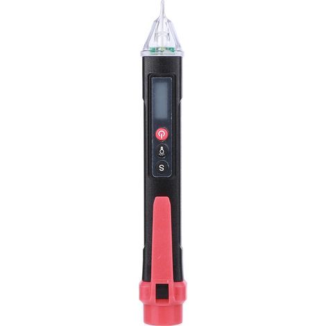 Détecteur de Tension, Stylo de Test de Détecteur de Tension de Courant sans avec Mode d'alarme de Simulation de Lumière Sonore Circuit électrique Numérique, Testeurs de Tension. (1/5)