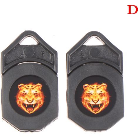 (D) 2 puces lumineuses de bienvenue compatibles avec les projecteurs laser LED sans fil pour portières de voiture, logo lumineux fantôme, accessoires d'éclairage décoratif pour véhicules. (1/4)