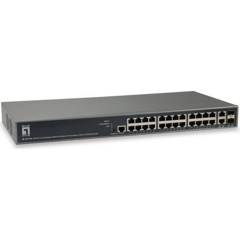 LevelOne GEP-2682 commutateur réseau Géré L3 Gigabit Ethernet (10/100/1000) Connexion Ethernet, supportant l'alimentation via ce port (PoE)