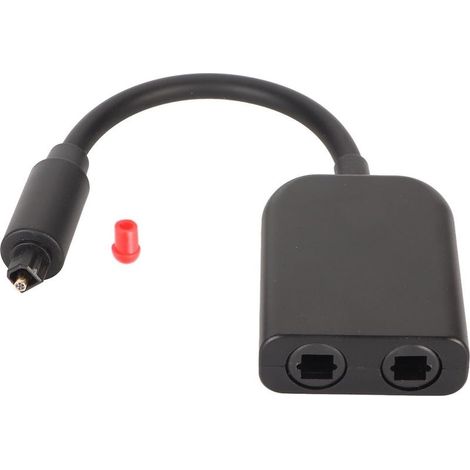 Répartiteur optique à 6 cœurs, 1 entrée, 2 sorties, convertisseur audio à fibre optique mâle-femelle, compatible avec le lecteur CD PS3 One S. (1/5)