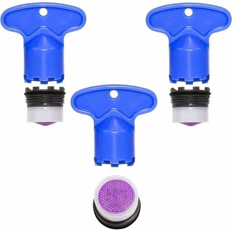 M16 Tap Aerator – Pack of 3 filters + 3 wrenches – Saves up to 40% on water – Corrosion-resistant and clog-free (1/5)