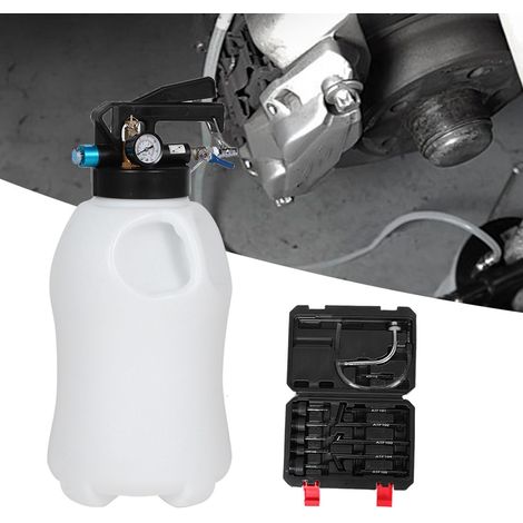 Distributeur d'huile de transmission pneumatique 10L avec 13 adaptateurs ATF, outil de remplissage pour boîte de vitesses, machine à injection d'huile (1/5)