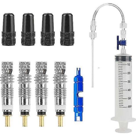 Stans Tubeless Fahrradventil-Dichtmittel-Injektor und Presta-Ventilkern-Entfernungswerkzeug (1/5)