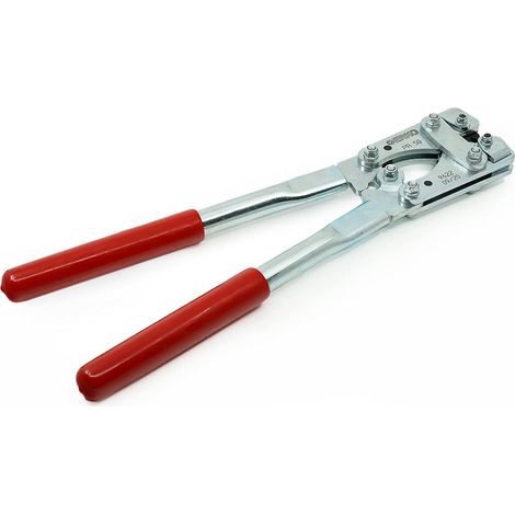 Pince à sertir universelle pour cosses tubulaires DIN - En acier inoxydable - Pour un sertissage précis des conducteurs de 6 à 50 mm² - Longueur : 390 mm - 1,7 kg - Idéal (1/5)