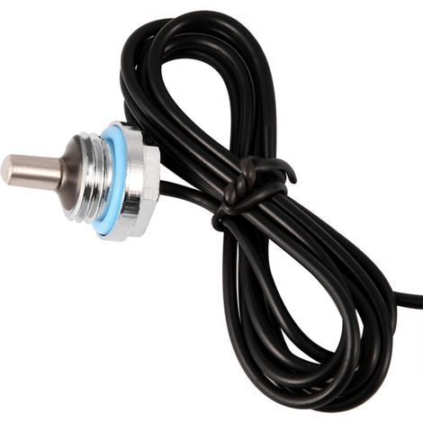 Kit de système refroidi à l'eau avec thermomètre numérique, débitmètre à trois voies, surveillance de la température en temps réel, sonde de capteur étanche, écran LCD et connecteur d'alimentation à 4 (1/4)