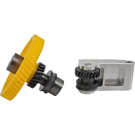 Extruder-Zahnradbaugruppe aus gehärtetem Stahl für Bambu Lab P1S P1P X1 Carbon X1C 3D-Drucker, vernickelt, verschleißfest (1/5)