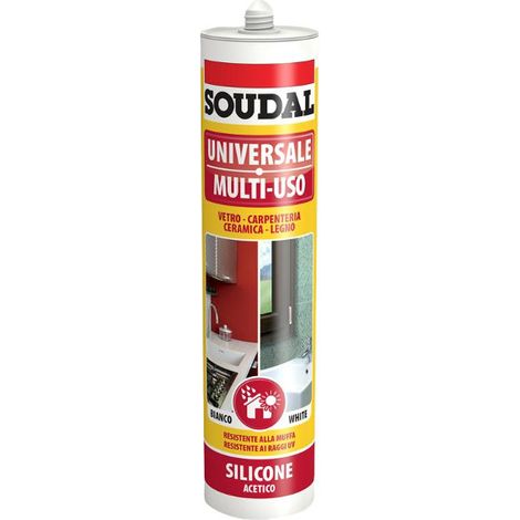 silicone acrilico soudal 300 ml - grigio