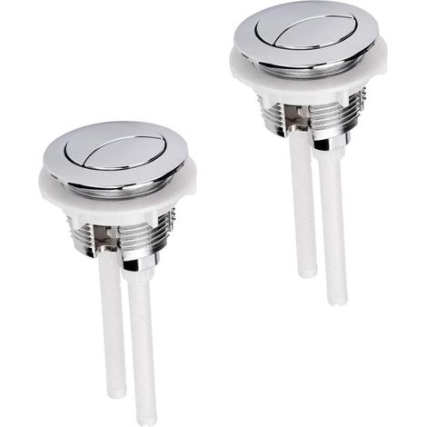 Bouton Double chasse d’eau Toilettes 2, 2 Pièces, Abs, 45 Mm (1/5)
