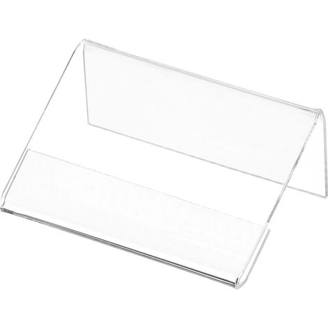 1 porte-cartes de visite, acrylique, forme L, résistant aux rayures, épaisseur 2 mm, pour bureau hôtel centre commercial (1/5)