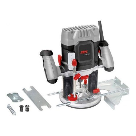 Défonceuse 1200W – Vitesse 11000-30000 min-1 – Profondeur max 55mm – Aspiration intégrée – Pour bois dur et teck – Skil (1/5)