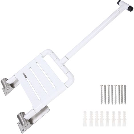 Tablette de douche pliable en acier inoxydable, siège mural pour salle de bain, tabouret de sécurité pour personnes âgées, chaise fixe rabattable (1/5)