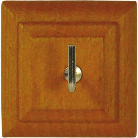 APPENDITUTTO ADESIVO LEGNO 'QUADRO' 1 posto - pz. 2