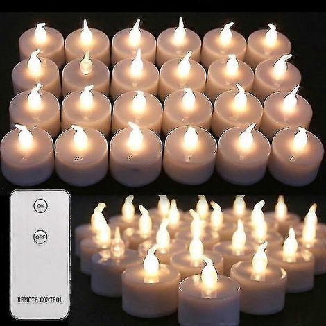 Lampe chauffante LED clignotante 24e génération. télécommande. fonctionne sur piles (1/3)
