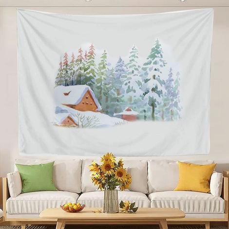 Tapisserie murale amusante, design attrayant, séchage rapide, idéale comme couvre-lit ou rideau de plage. 100x75cm (1/5)