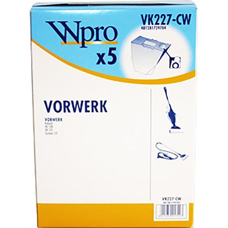 SACHET DE 6 SACS POUR VK 130/131 KOBOLD POUR PETIT ELECTROMENAGER VORWERK - 3032 (1/2)
