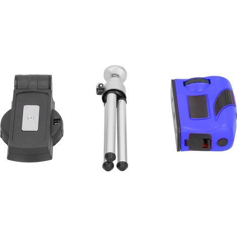 Niveau à laser rouge avec trépied, outil de mesure ABS résistant, pratique et durable, équipement de précision, bleu (1/5)