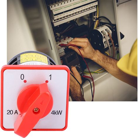 Commutateur rotatif de transfert 380V 20A 4KW, sélecteur 3 positions à 6 bornes pour générateur, interrupteur à came (1/5)