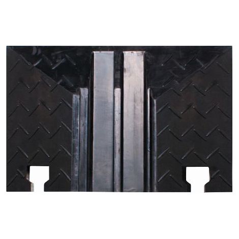 Kabelbrücke 150x245x40 mm 2 Kanal Endstück Kanalgröße 32x32 mm