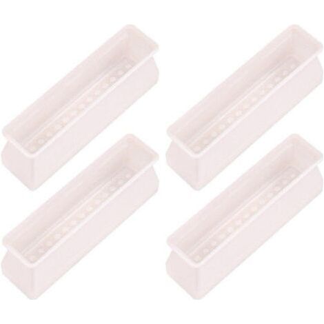 Ensemble de 4 protections rectangulaires en silicone pour pieds de chaises et de meubles. protections pour pieds de table contre les rayures (1/4)