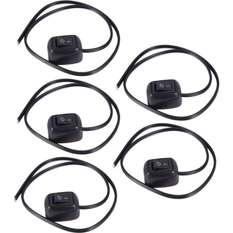 interruttori a pulsante a forma di goccia d'acqua fai da te per auto, OFF / 12V