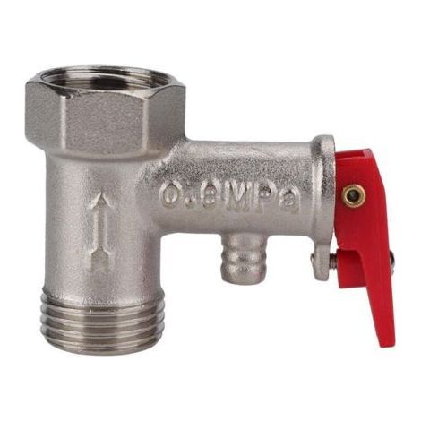1/2" 0.8mpa mâle x filetage femelle BSP laiton chauffe-eau électrique soupape de surpression de sécurité (1/5)