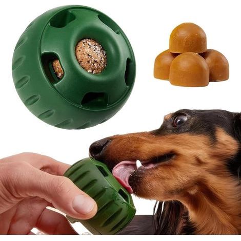 Dog Chew Ball - Reusable Dog Food Dispenser - Interactive Dog Toy - Relieves Anxiety - Leaky Food Balls (1/5)