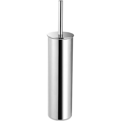 Sanela Accesorios de acero inoxidable - Escobilla de WC con soporte, acero inoxidable brillante SLZN 19