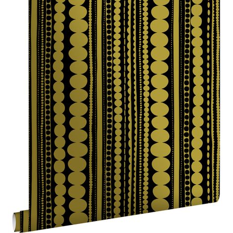 papier peint perles noir et or brillant - ESTAhome (1/5)