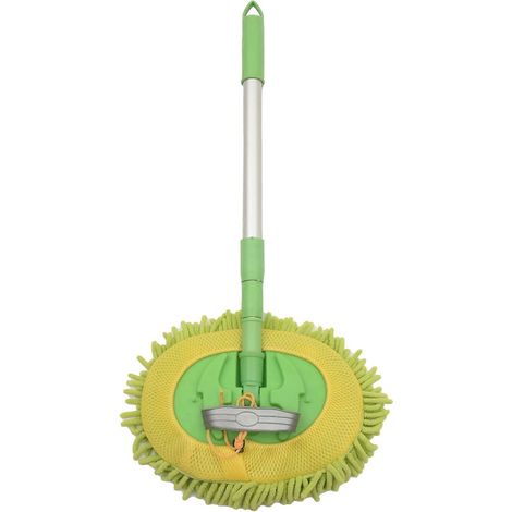 Balai de lavage auto, serpillière, balai détachable, manche long réglable, brosse rotative, accessoires de nettoyage auto (1/5)
