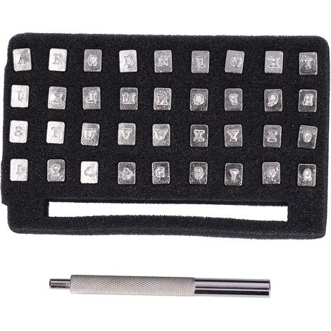 de 37 poinçons alphabet poinçon incisif complet et durable