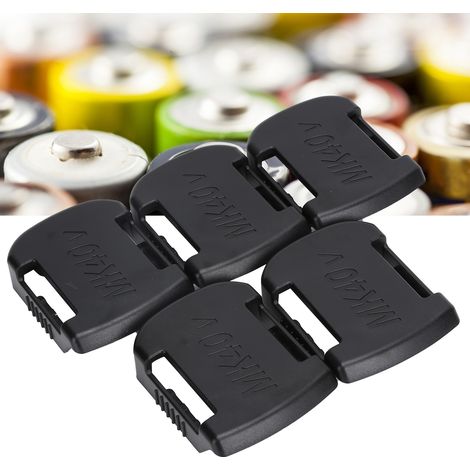 5 supports de batterie ABS pour accumulateurs Li-ion 40V Makita - rangement et fixation sécurisés