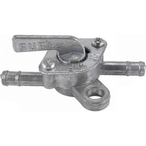 Interrupteur de carburant universel de 6 mm, adapté aux cyclomoteurs, scooters et motos, avec fonction d'arrêt. (1/5)