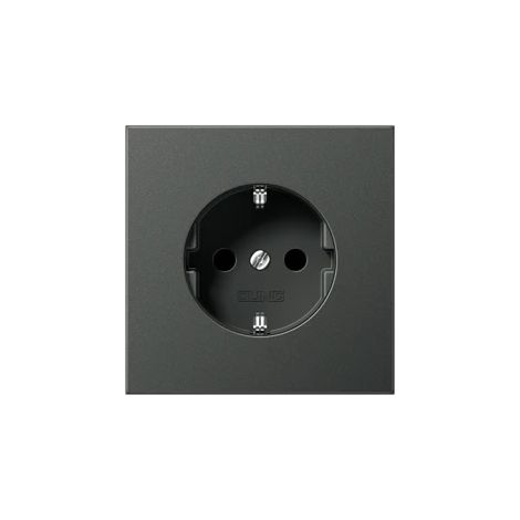 Jung Enchufe SCHUKO®, 16 A 250 V , SAFETY+, Aluminio lacado, Serie LS, antracita AL 1520 KI AN