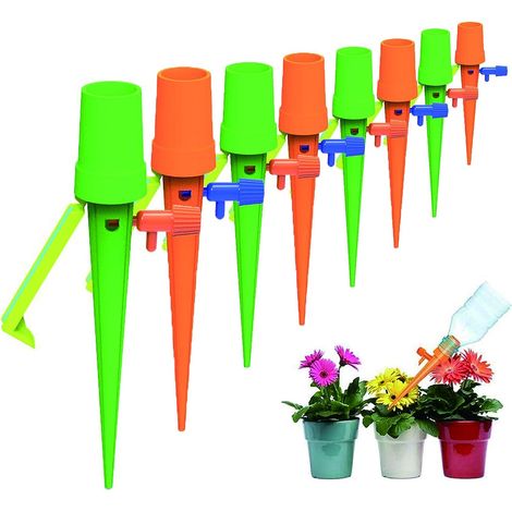 Goutte à Goutte Bouteille, Arroseur Automatique de Plantes 10Pcs - Irrigation Goutte à Goutte Bouteille, Arroseur Automatique Plantes, Arrosage Goutte a Goutte, avec Vannes de Régulation (1/5)
