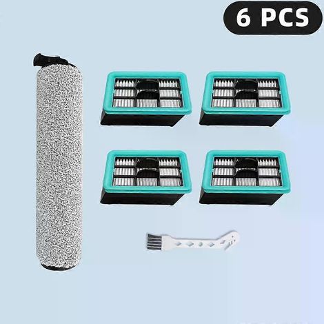 S'applique aux aspirateurs Bissell Crosswave Hard Floor Expert 3831 HF2 3845 3847 3848 : pièces de rechange pour filtre, brosse et rouleau (jeu G). (1/5)