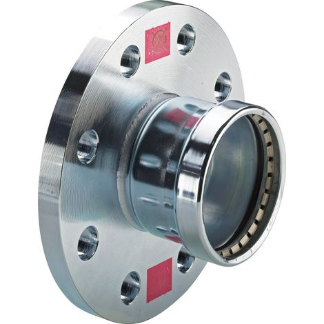 Viega Prestabo XL-Transición de brida, DN 80, d 88,9mm, n 8 Acero no aleado, cincado Modelo 1159XL, 598228