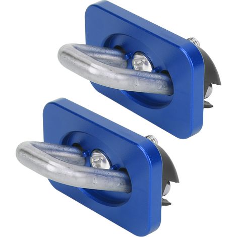 2 ancres de fixation en acier inoxydable pour côtés de benne, remplacement pour Chevy Silverado Colorado, bleu, lot de 2 (1/5)