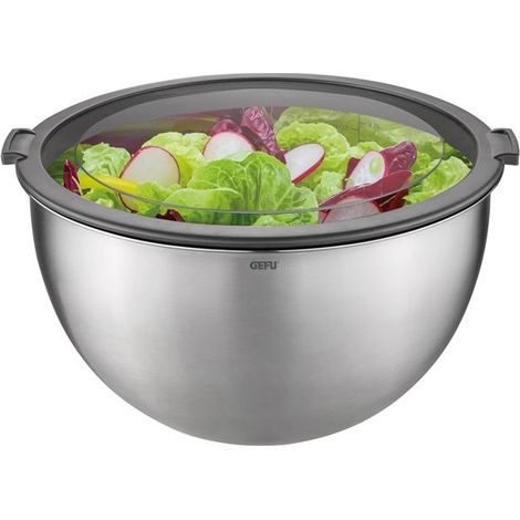 Gefu Mondi lote de 3 ensaladeras apilables de acero inoxidable