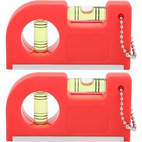 2Mini niveau magnétique, outil de mesure en plastique pour l'extérieur et la maison (1/5)