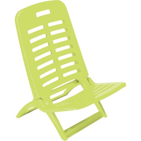 spiaggina pieghevole "playa" in polipropilene verde lime 40x51,5x62 cm (1/2)