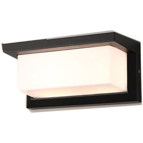 Applique da parete a LED per esterni con sensore di movimento, illuminazione per esterni da 18 W IP65 impermeabile, luce quadrata con controllo a induzione radar per patio, balcone, garage, officina ( (1/5)