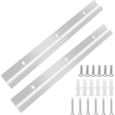 Fixation Murale Pour Cadres Et Miroirs Lourds En Métal Solide Z Bar 30 CM : Support Discret Et Réutilisable Pour Fixation Miroir Lourd, Installation Murale Sécurisée Et Invisible (1/5)