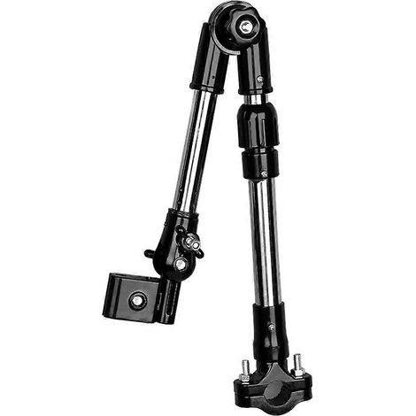 Support télescopique pour parasol de vélo, pliable et réglable, compatible avec les fauteuils roulants et les poussettes. (1/5)