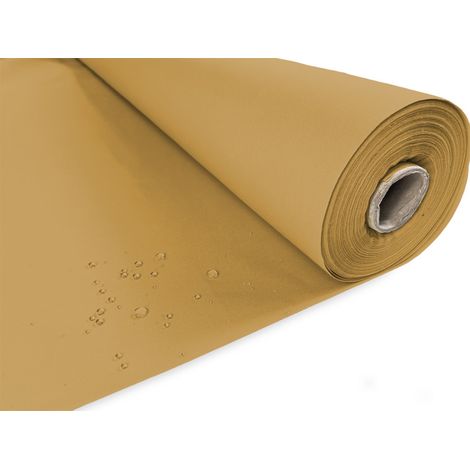 AUVENT EN TISSU TAORMINA en DRALON extérieur JARDIN balcon MÈTRE imperméable à l'eau et hydrofuge hauteur cm. 160 Ocre solide
